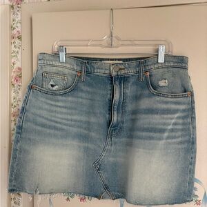 Lucky Brand Light Blue Denim Waistband Skirt Size 32